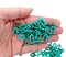 Plastic Chain Links, 100 pcs, Turquoise/Teal Blue 18mm wide, Adorabilities